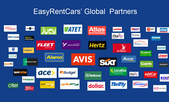 EasyRentCars' global car rental partners